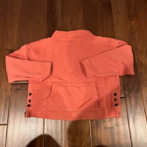 madewell coral sweatshirt size M